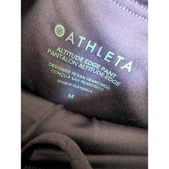 Athleta Altitude Edge Pants Womens M Purple Straight Leg High Waisted Athletic - Picture 3 of 5